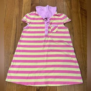 Hanna Andersson stripe dress with collar